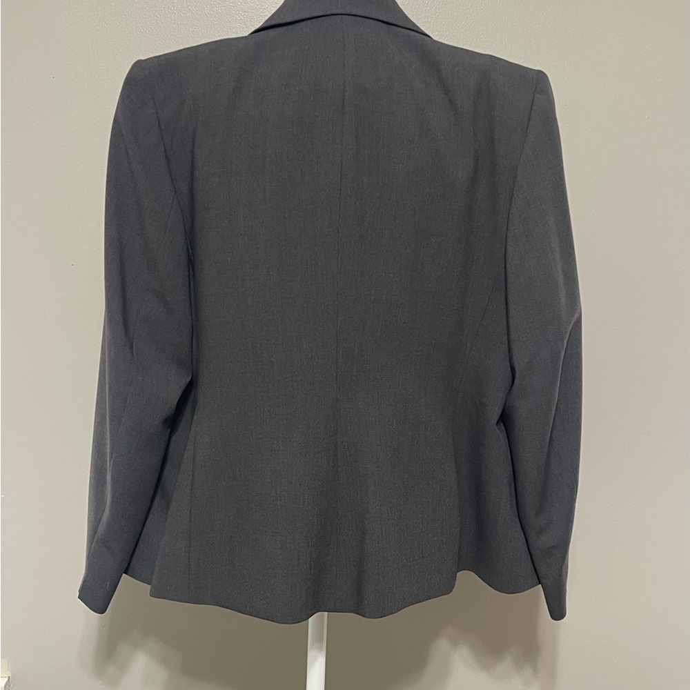 JONES NEW YORK Vtg Mens Gray Golden Fil Wool Suit Jacket 42L USA Career Blazer - Picture 13 of 13